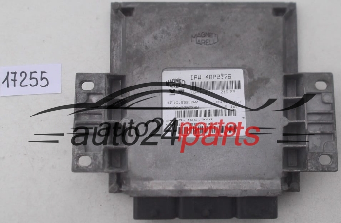 ECU CENTRALITA DE MOTOR PEUGEOT 206 MAGNETI MARELLI IAW 48P2.76, IAW48P276, HW 16.552.004,  9643707380, SW 16.495.044,  9644925780