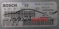 Μονάδα Ελέγχου Κινητήρα  PEUGEOT 206 2.0 HDI BOSCH 0 281 011 525,  96 512 568 80