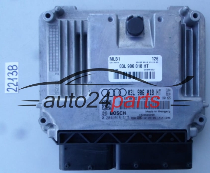 KOMPUTER STEROWNIK SILNIKA AUDI A4 2.0 TDI BOSCH 0 281 018 577, 0281018577, 03L 906 018 HT, 03L906018HT, EDC17C46