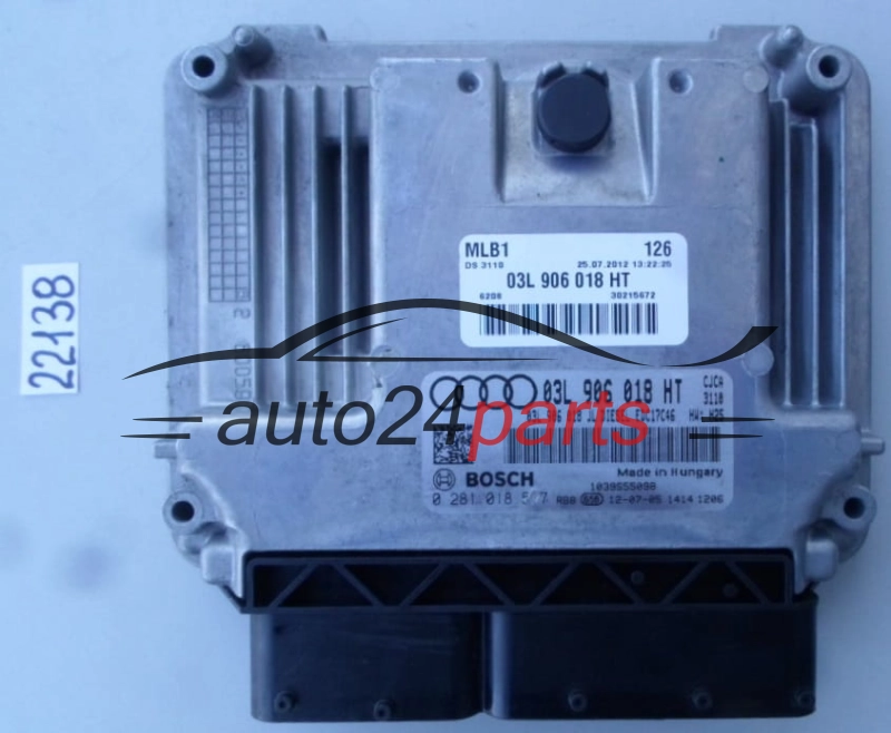 KOMPUTER STEROWNIK SILNIKA AUDI A4 2.0 TDI BOSCH 0 281 018 577, 0281018577, 03L 906 018 HT, 03L906018HT, EDC17C46