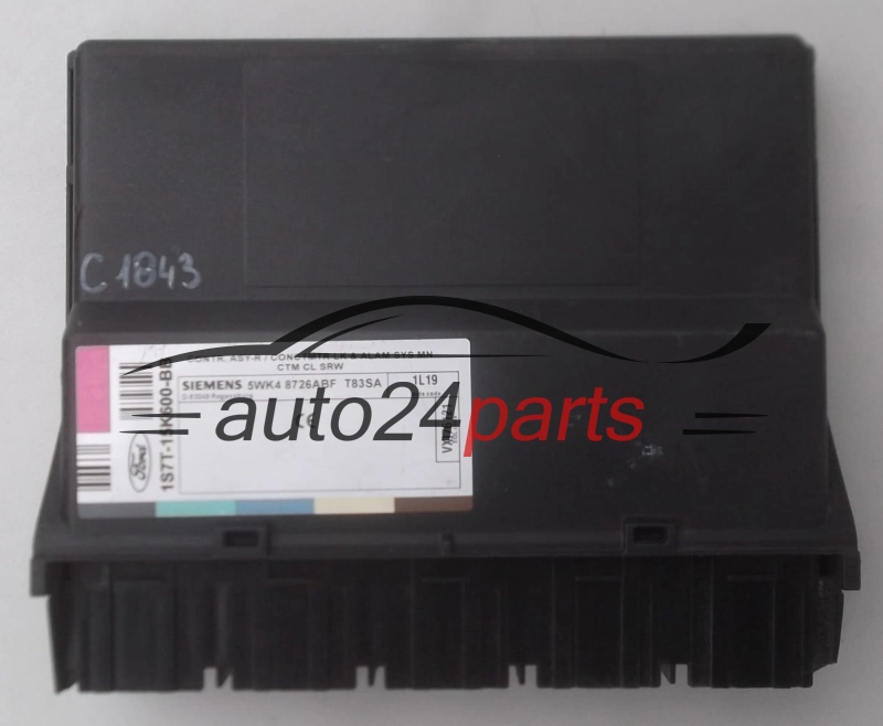 CENTRALKA MODUL STEROWNIK KOMFORTU FORD FOCUS 1.8 TDCI SIEMENS 5WK4 8726ABF, 5WK48726ABF, 1S7T-15K600-BB, 1S7T15K600BB 