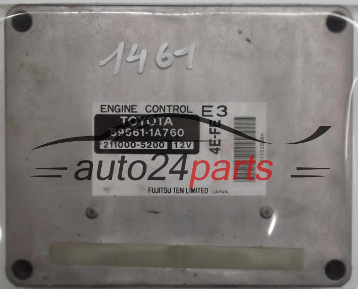 ECU ENGINE CONTROLLER TOYOTA COROLLA 1.3 16V 896611A760, 211000-5200, 2110005200