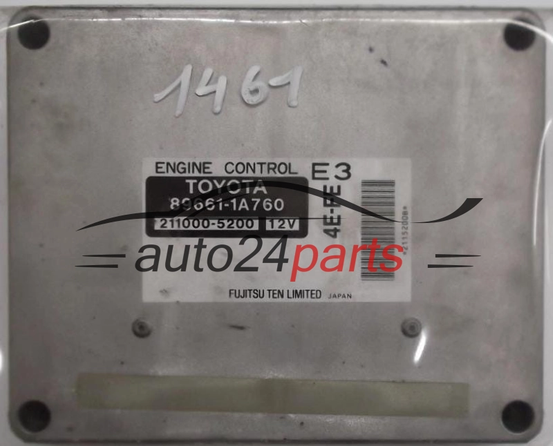 ECU ENGINE CONTROLLER TOYOTA COROLLA 1.3 16V 896611A760, 211000-5200, 2110005200