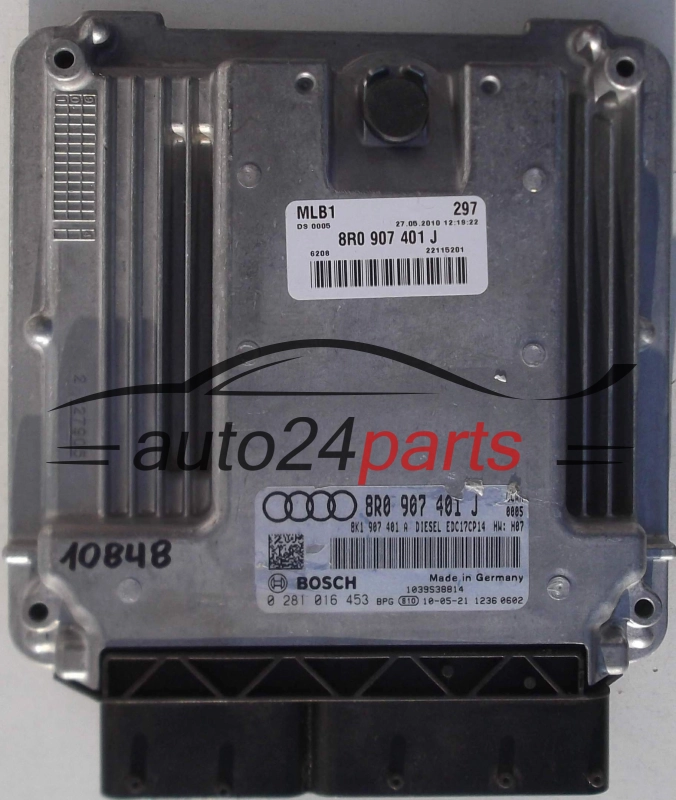 CENTRALINA MOTORE AUDI A4 A5 3.0 TDI BOSCH 0 281 016 453, 0281016453, 8R0 907 401 J, 8R0907401J, 8K1907401A