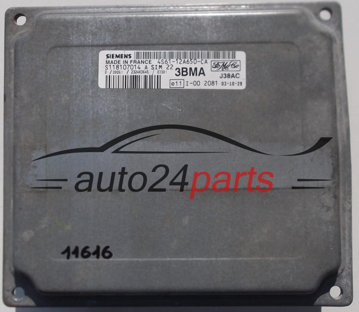 MOTORSTEUERGERÄT ECU STEUERGERÄT  FORD FIESTA SIEMENS S118107014 A,  FoMoCo 4S61-12A650-CA