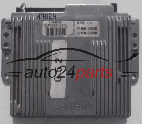 CALCULATEUR MOTEUR HYUNDAI COUPE SIEMENS K103955165 E, K103955165E, 39100-23540, 3910023540, 39110-23540, 3911023540