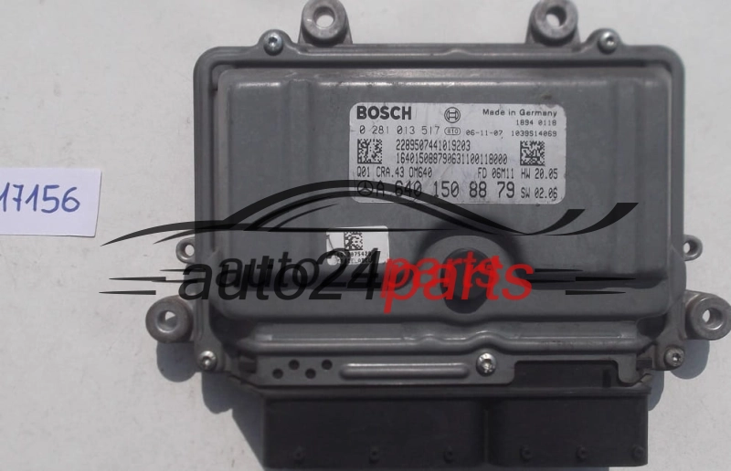 ECU CENTRALITA DE MOTOR  W169 A180 W245 B180 BOSCH 0 281 013 517, 0281013517, A 640 150 88 79, A6401508879, 6401508879