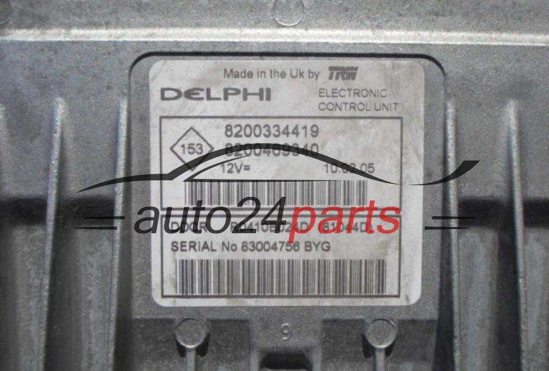 ECU ENGINE CONTROLLER RENAULT MEGANE 1.5 DCI DELPHI R0410B024D