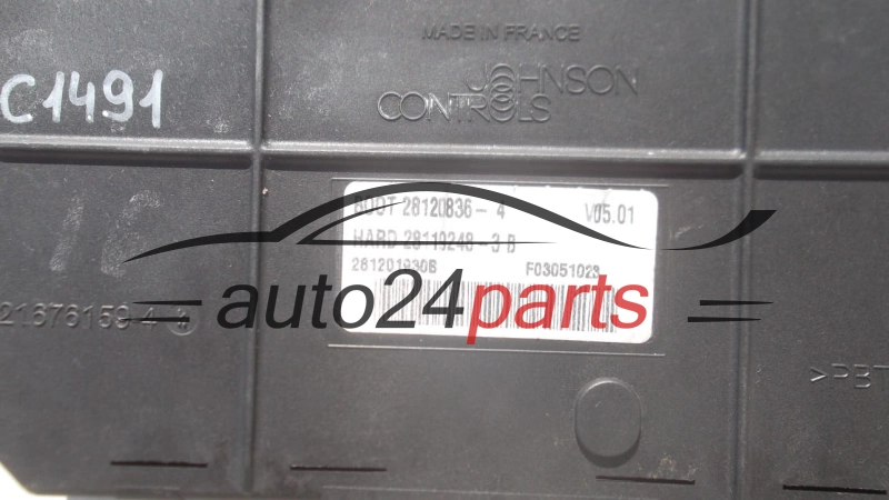 COMFORT CONTROL MODULE BSI CITROEN PEUGEOT 1.6 HDI Johnson Controls 21676159-4,  96 640 590 8001