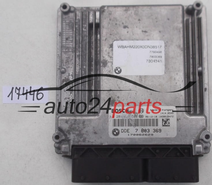 Μονάδα Ελέγχου Κινητήρα BMW SERII 3 E90/91 320 5 E60/E61 530 3.0 DIESEL BOSCH 0 281 013 500, 0281013500, DDE 7 803 369