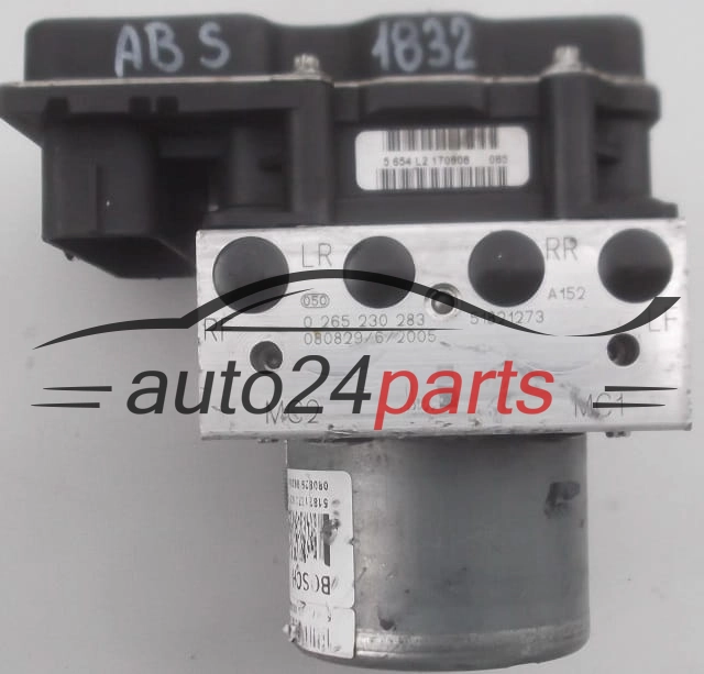 ABS PUMP FIAT 500 BOSCH 0 265 230 283, 0265230283, 518 212 73