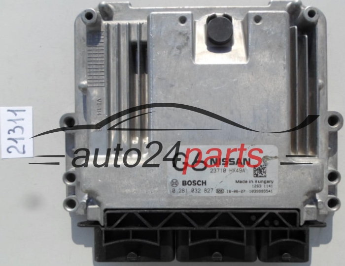 Μονάδα Ελέγχου Κινητήρα NISSAN QASHQAI 1.6 DCI BOSCH 0 281 032 827, 0281032827, 23710HX49A