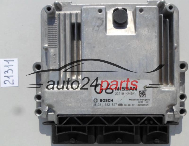 Μονάδα Ελέγχου Κινητήρα NISSAN QASHQAI 1.6 DCI BOSCH 0 281 032 827, 0281032827, 23710HX49A