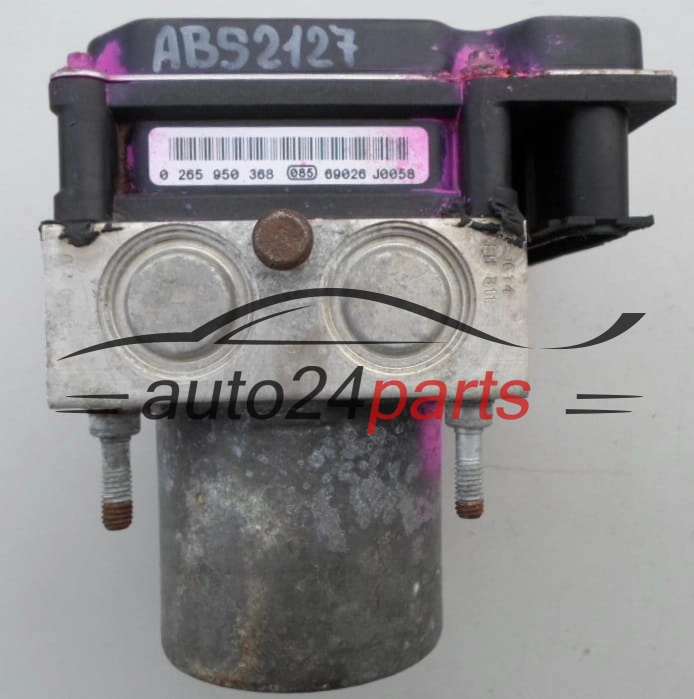 ABS POMPA I STEROWNIK PEUGEOT 307 BOSCH 0 265 234 140, 0265234140, 96 494 580 80, 9649458080, 0 265 950 368, 0265950368