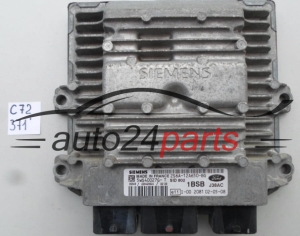 KOMPUTER STEROWNIK SILNIKA FORD FIESTA 1.4 TDCI SIEMENS 5WS40027G-T, 5WS40027GT, 2S6A-12A650-BG, 2S6A12A650BG, 1BSB, SID802  - 