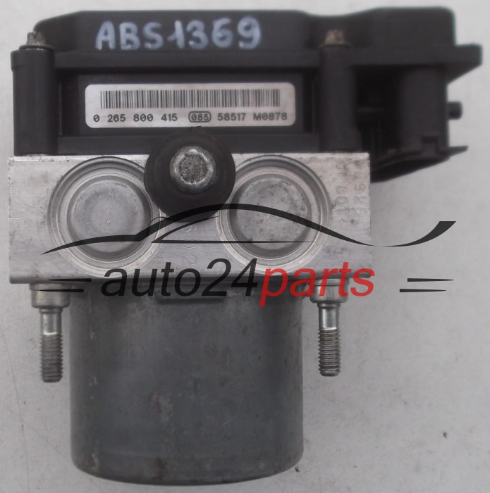 Aντλία ABS CITROEN BERLINGO XSARA PICASSO PEUGEOT PARTNER BOSCH 0 265 231 522,  96 550 457 80, 9655045780, 0 265 800 415, 0265800415