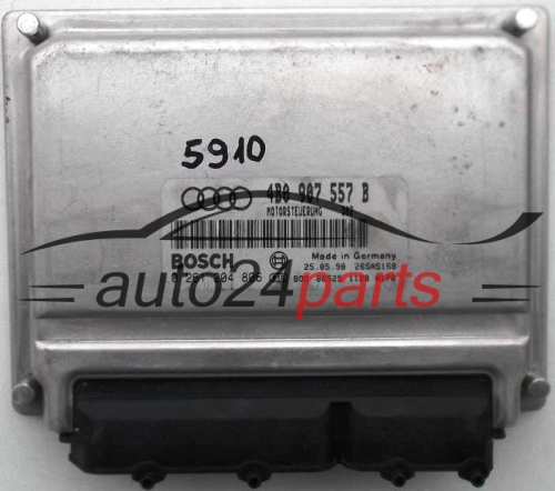 KOMPUTER STEROWNIK SILNIKA AUDI A6 1.8T 1.8 TURBO 4B0907557B, 4B0 907 557 B, BOSCH 0261204806, 0 261 204 806, BENZIN D02, 28SA5168