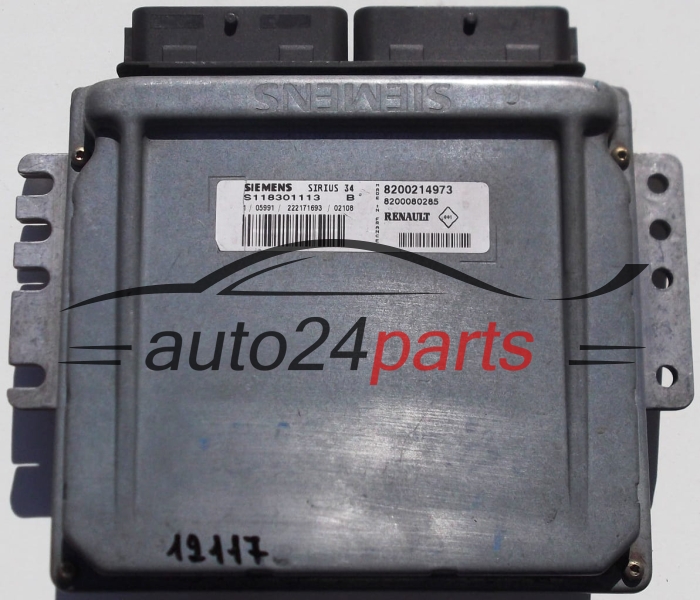 CENTRALINA DO MOTORE RENAULT CLIO 1.4/1.6, SIEMENS S118301113 B