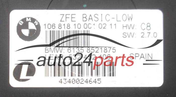 KOMFORTSTEUERGERÄT BMW 6135 8521875,  532 452 406