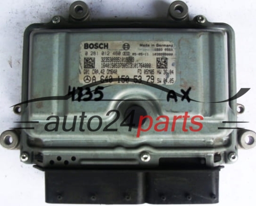 ECU ENGINE CONTROLLER MERCEDES B200 2.0 CDI BOSCH 0281012460, 0 281 012 460, A6401505379, 6401505379, A 640 150 53 79