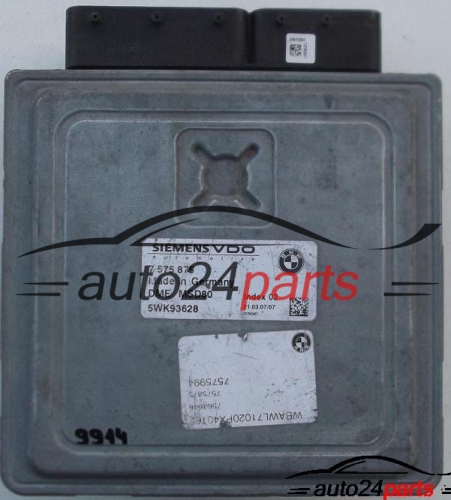 MOTORSTEUERGERÄT ECU STEUERGERAT BMW E92 335i 7 575 875, 7575875, 5WK93628 