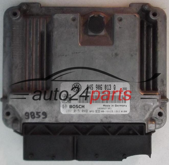 KOMPUTER STEROWNIK SILNIKA SKODA FABIA 1.9 TDI BOSCH 0 281 015 049, 0281015049, 045 906 013 Q, 045906013Q