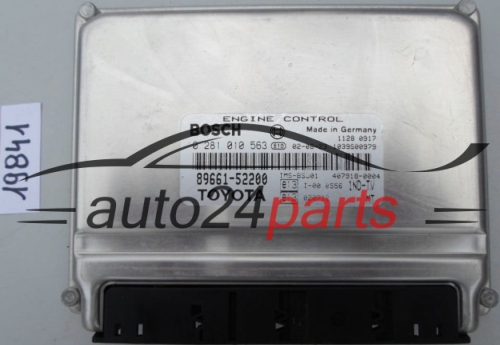 KOMPUTER STEROWNIK SILNIKA TOYOTA YARIS 1.4 D-4D 1ND-TV BOSCH 0 281 010 563, 0281010563, 89661-52200, 8966152200, 407918-0003, 4079180003 