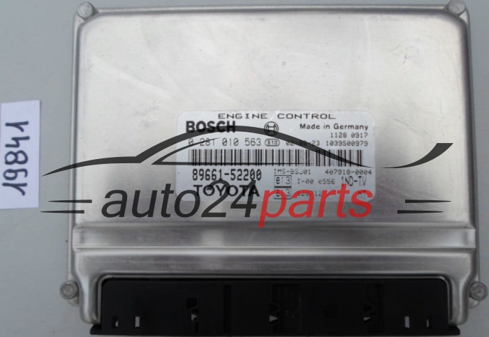 KOMPUTER STEROWNIK SILNIKA TOYOTA YARIS 1.4 D-4D 1ND-TV BOSCH 0 281 010 563, 0281010563, 89661-52200, 8966152200, 407918-0003, 4079180003 