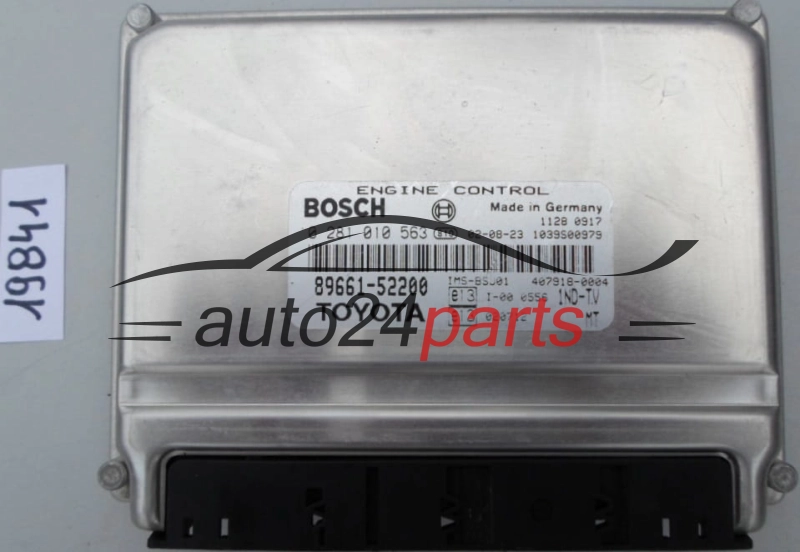 KOMPUTER STEROWNIK SILNIKA TOYOTA YARIS 1.4 D-4D 1ND-TV BOSCH 0 281 010 563, 0281010563, 89661-52200, 8966152200, 407918-0003, 4079180003 