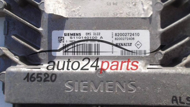 CENTRALINA DO MOTORE RENAULT MEGANE SCENIC 1.6 SIEMENS S110140100A
