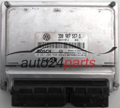 ECU CENTRALITA DE MOTOR VW VOLKSWAGEN BOSCH 0261208536, 0 261 208 536, 3B0907557S, 3B0 907 557 S 