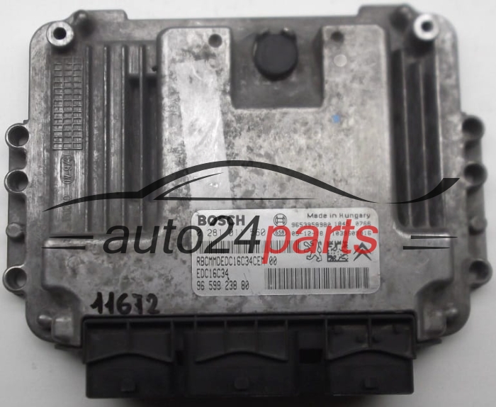 CENTRALINA MOTORE PEUGEOT 206 1.6 HDI BOSCH 0 281 011 560, 0281011560, 96 598 238 80, 9659823880