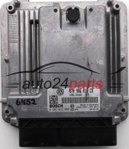 ΜΟΝΑΔΑ ΕΛΕΓΧΟΥ ΚΙΝΗΤΗΡΑ VW VOLKSWAGEN T5 2.5 TDI BOSCH 0 281 012 906, 0281012906, 070 906 016 CB, 070906016CB, 1039S14833