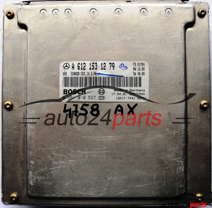 ECU CENTRALITA DE MOTOR MERCEDES W210 E-KLASS E270 CDI A6121531279