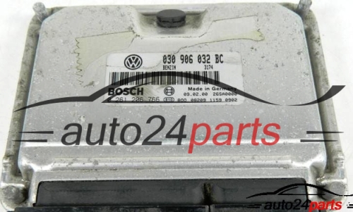 ECU CENTRALITA DE MOTOR VW VOLKSWAGEN POLO 1.0 030906032BC, 030 906 032 BC, BOSCH 0261206766, 0 261 206 766 