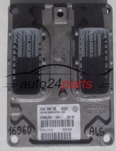 CALCULATEUR MOTEUR FIAT PANDA 1.2 MAGNETI MARELLI IAW 5NF.S5, IAW5NFS5, 55201829, 61600.579.03, 6160057903 
