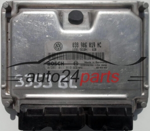 MOTORSTEUERGERÄT ECU STEUERGERÄT VW VOLKSWAGEN POLO 1.9 TDI 038906019NC, 038 906 019 NC, BOSCH 0281011819, 0 281 011 819, DIESEL EDC15P+ 6138 1039S06350
