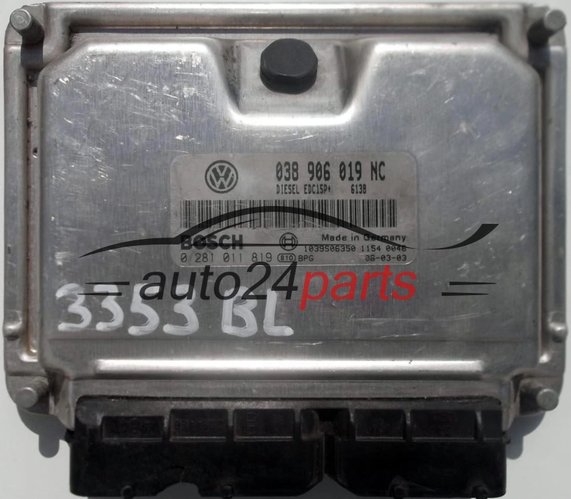 MOTORSTEUERGERÄT ECU STEUERGERÄT VW VOLKSWAGEN POLO 1.9 TDI 038906019NC