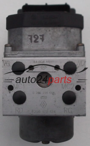 ABS RENAULT MEGANE SCENIC BOSCH 0265220668 / 8200178134 / 0273004662