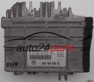 CENTRALINA DO MOTORE VW VOLKSWAGEN POLO 1.1 AEV BOSCH 0 261 203 744/745, 0261203744, 030 906 026 AC, 030906026AC