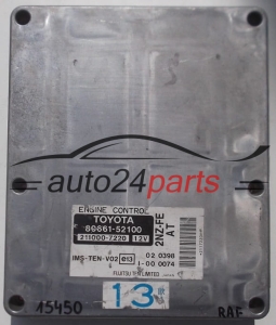 CENTRALINA DO MOTORE TOYOTA FUJITSU 211000-7220, 2110007220, 89661-52100, 8966152100, 2NZ-FE AT