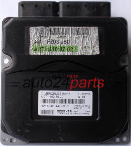 ECU ENGINE CONTROLLER MERCEDES W209 CLK200 2.0 E A2711538579 SIEMENS SIM4L KE 5WK90526, 2711538579 A2710108702