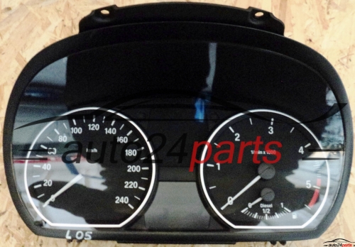 SPEEDOMETER INSTRUMENT CLUSTER BMW E81 E87 2.0 DIESEL JOHNSON CONTROLS 102495285, 1024952-85, 9 166 821-02, 916682102, IK916682102H