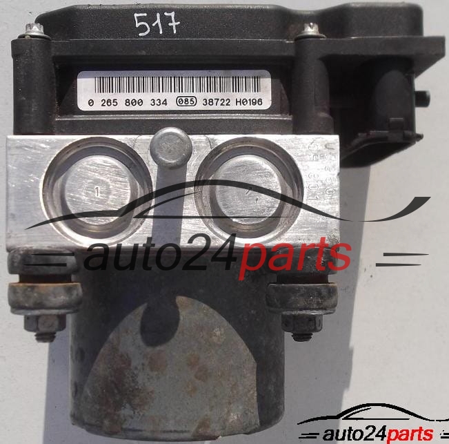 ABS PUMP NISSAN PRIMERA BOSCH 0 265 231 317, 0265231317, 47660 AV712, 47660AV712, 0 265 800 334