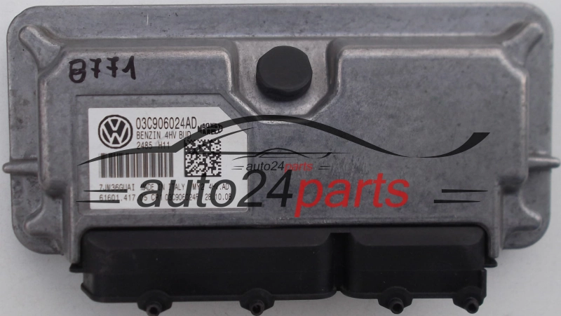 Μονάδα Ελέγχου Κινητήρα VOLKSWAGEN POLO 1.4 MAGNETI MARELLI MY2 4HV.AD, MY24HVAD, 03C 906 024 AD, 03C906024AD, 03C 906 024 F, 03C906024F, 61601.417.05, 6160141705