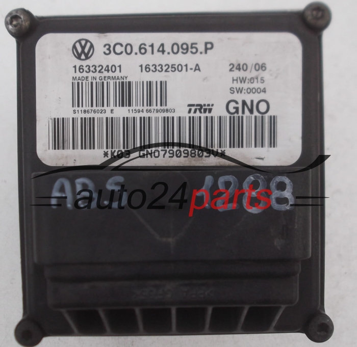 POMPE HYDRAULIQUE ET CALCULATEUR dABS VOLKSWAGEN PASSAT 3C0.614.095.P, 3C0614095P, TRW 16332501-A, 16332501A, 16332401