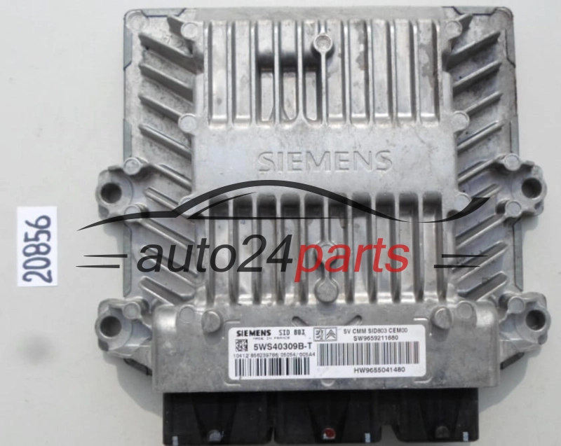 Μονάδα Ελέγχου Κινητήρα CITROEN PEUGEOT 2.0 HDI 5WS40309B-T, 5WS40309BT, SW9659211680 