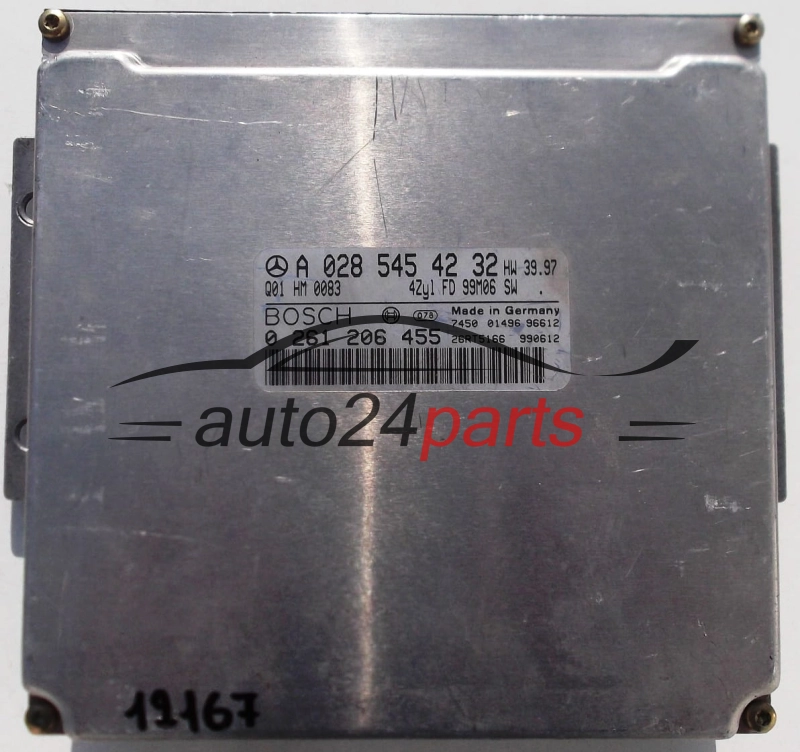 MOTORSTEUERGERÄT ECU STEUERGERAT MERCEDES C CLASS W202 1.8, BOSCH 0 261 206 455