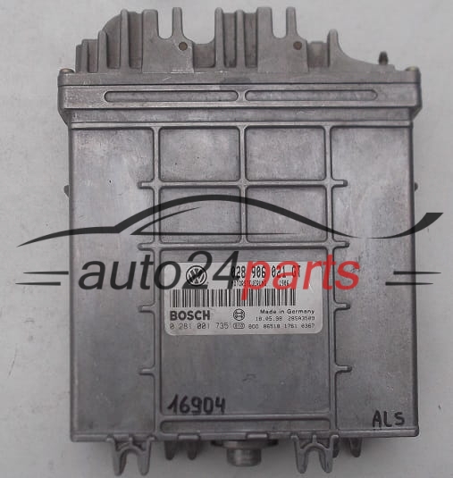 KOMPUTER STEROWNIK SILNIKA VW VOLKSWAGEN SHARAN ALHAMBRA 1.9 TDI BOSCH 0 281 001 735, 0281001735, 028 906 021 GT, 028906021GT