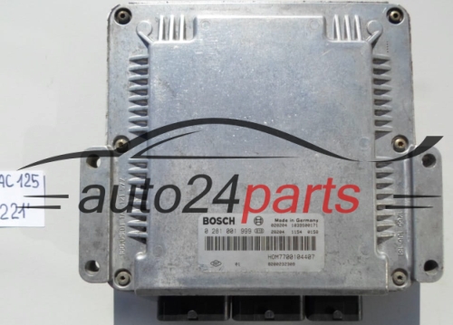 KOMPUTER STEROWNIK SILNIKA RENAULT ESPACE 2.2 DCI BOSCH 0 281 001 999, 0281001999, HOM7700104407, 7700104407, 7700114854